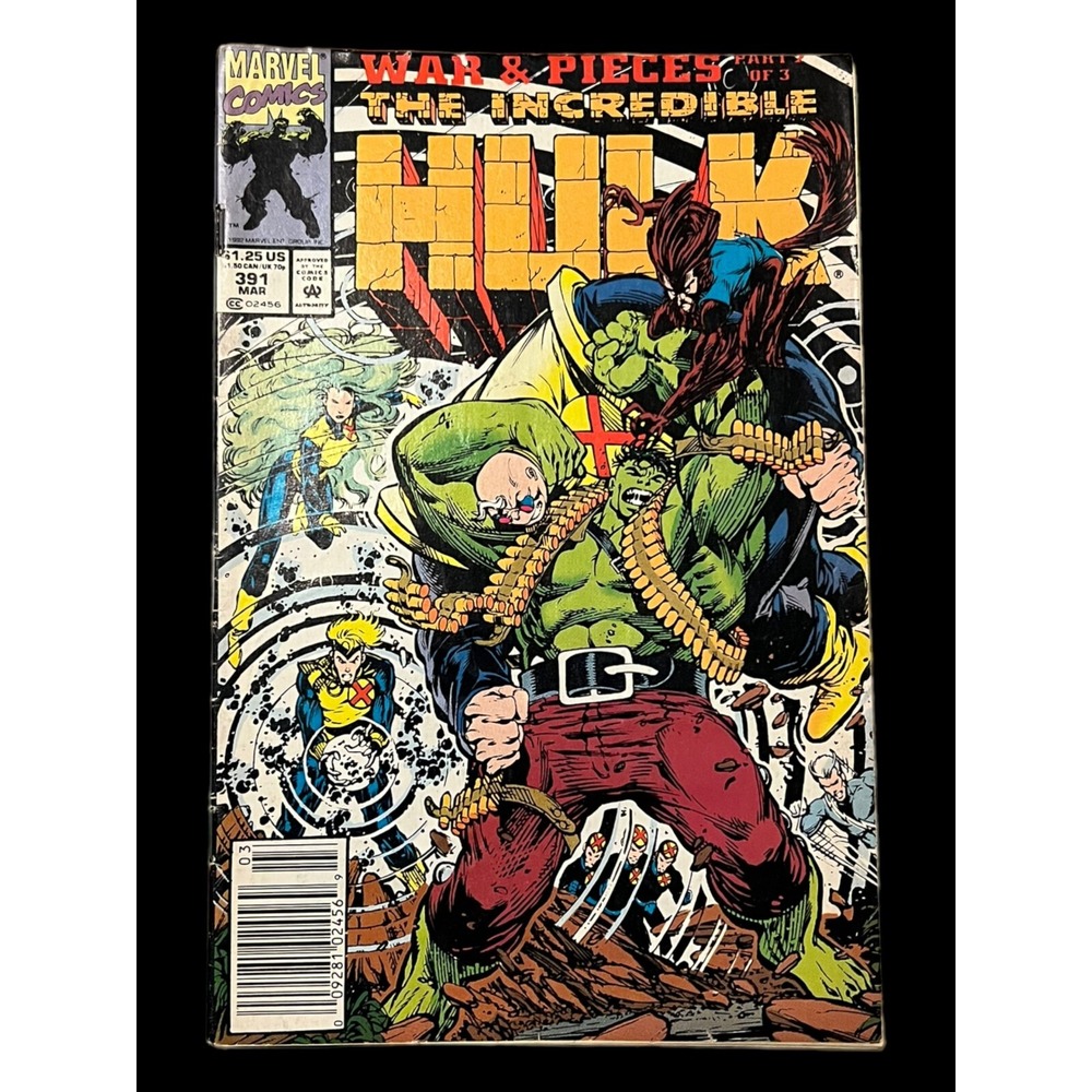 Marvel Comic Book Incredible Hulk #391 OS Multi Excellent 1992 War and Pieces